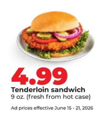 Tenderloin sandwich