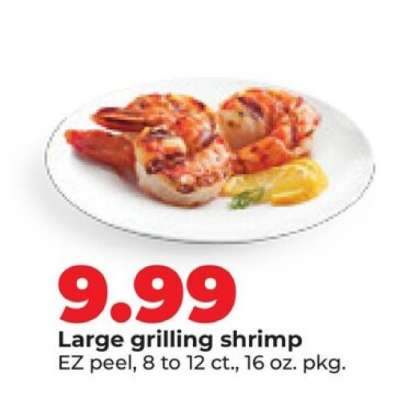 Large grilling shrimp