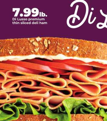 Di Lusso premium thin sliced deli ham