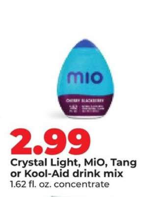 Crystal Light, MiO, Tang or Kool-Aid drink mix