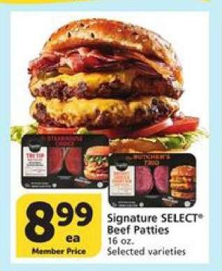Signature Select Beef Patties