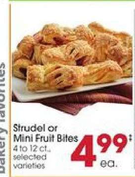 Strudel or Mini Fruit Bites
