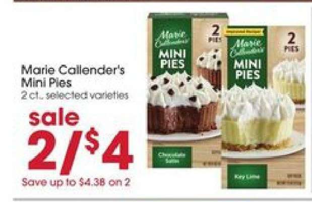 Marie Callender's Mini Pies*