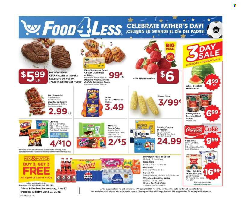 Food 4 Less Flyer - 06/17/2026 - 06/23/2026.