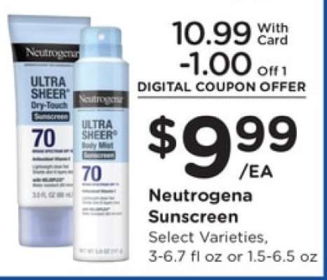 Neutrogena Sunscreen