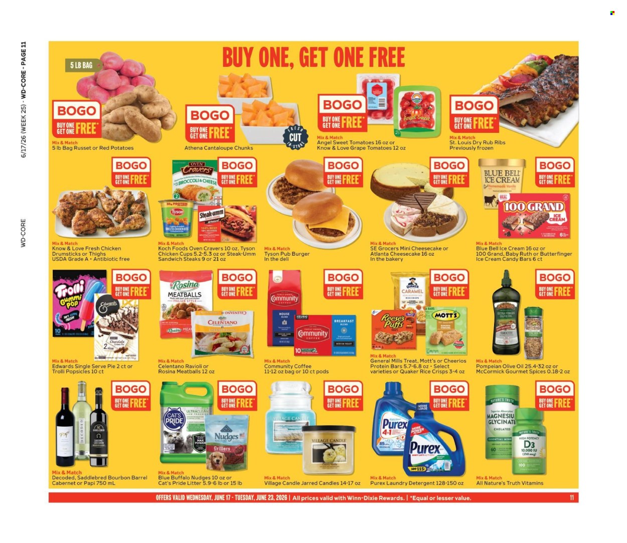 Winn Dixie ad - 06/17/2026 - 06/23/2026. Page 11