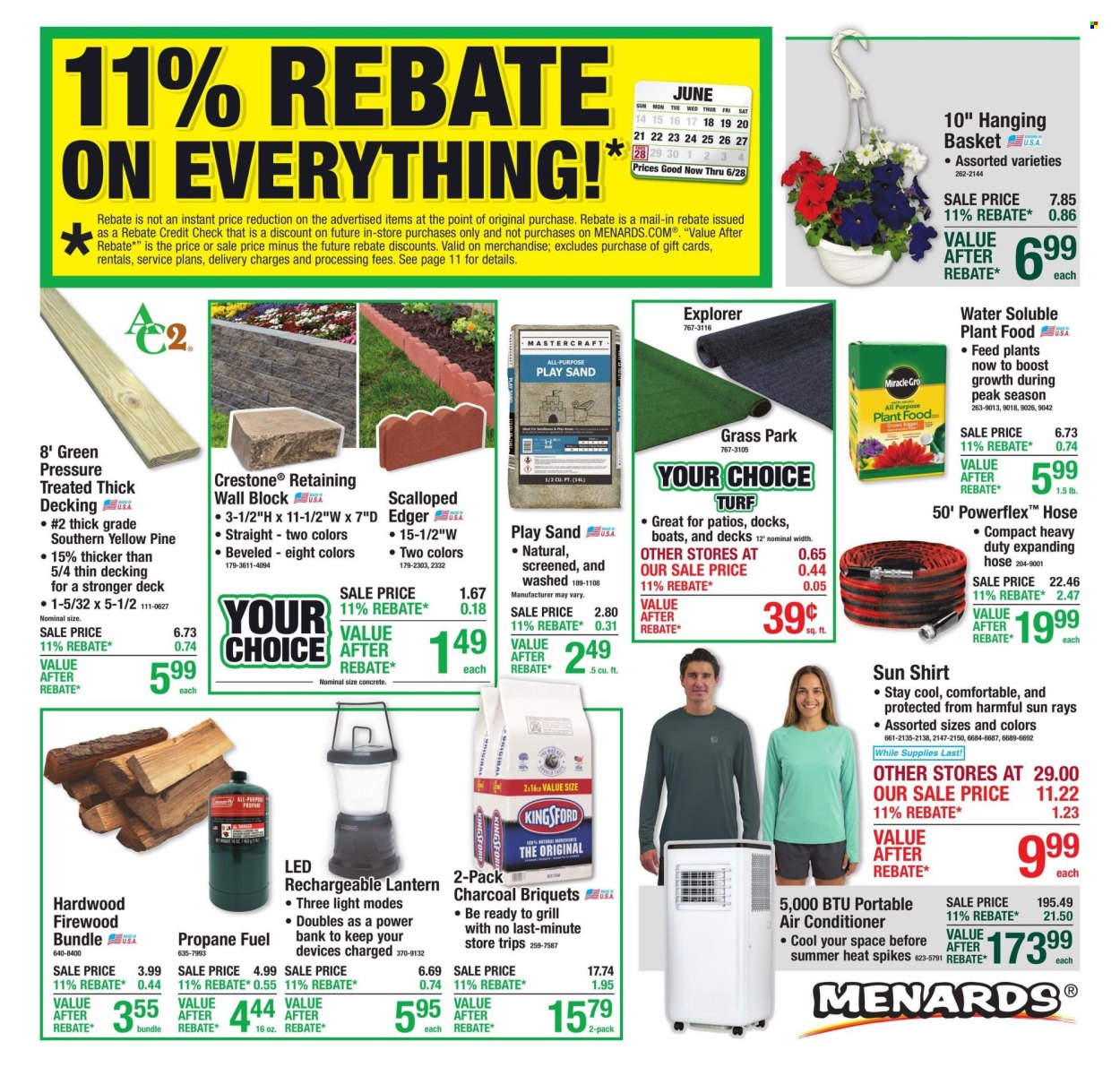 Menards ad - 06/18/2026 - 06/28/2026. Page 1
