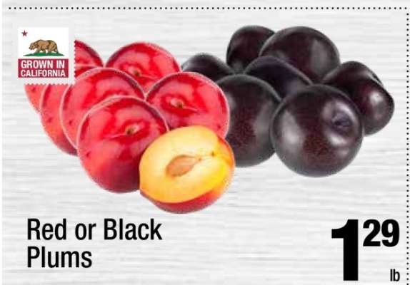 Red Or Black Plums