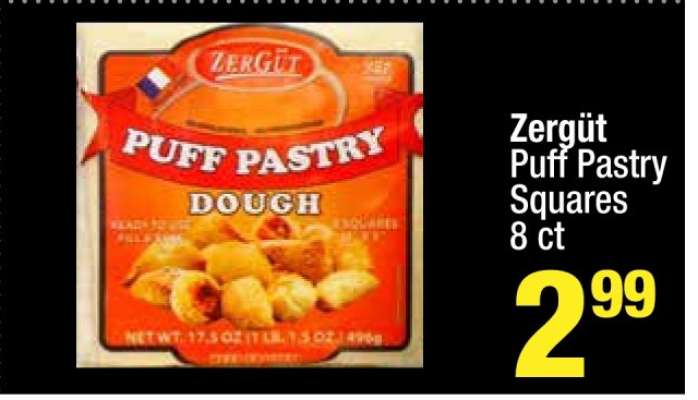 Zergüt Puff Pastry Squares 8 ct