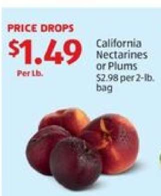 California Nectarines or Plums