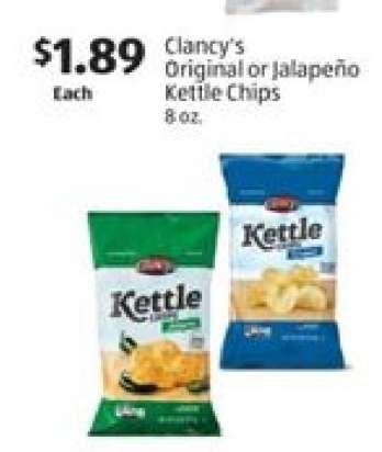 Clancy's Original or Jalapeño Kettle Chips