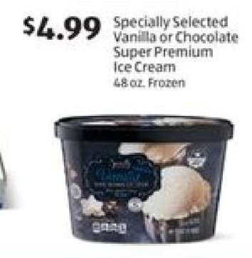Specially Selected Vanilla or Chocolate Super Premium Ice Cream