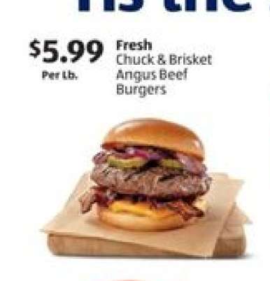 Fresh Chuck & Brisket Angus Beef Burgers