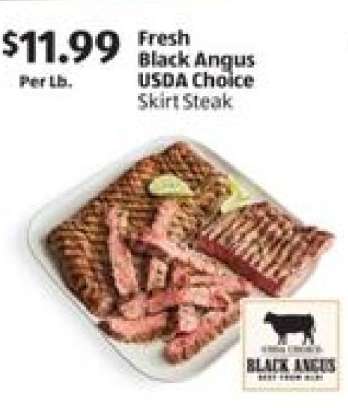 Fresh Black Angus USDA Choice Skirt Steak