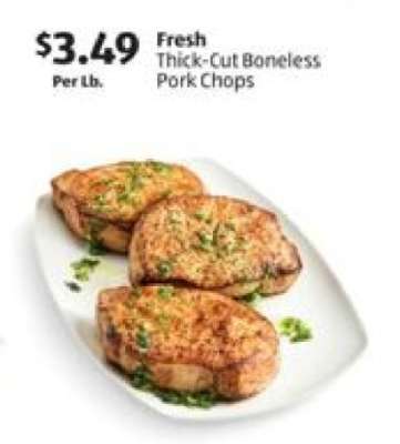 Fresh Thick-Cut Boneless Pork Chops
