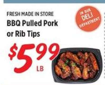 BBQ Pulled Pork or Rib Tips