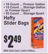 Hefty Slider Bags