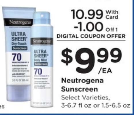Neutrogena Sunscreen