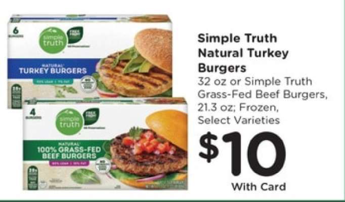 Simple Truth Natural Turkey Burgers
