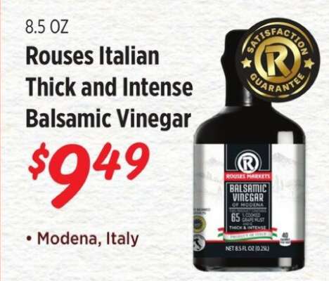 Rouses Italian Thick and Intense Balsamic Vinegar