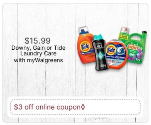 Downy, Gain or Tide Laundry Care