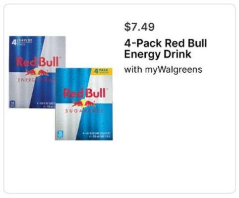 4-Pack Red Bull Energy Drink