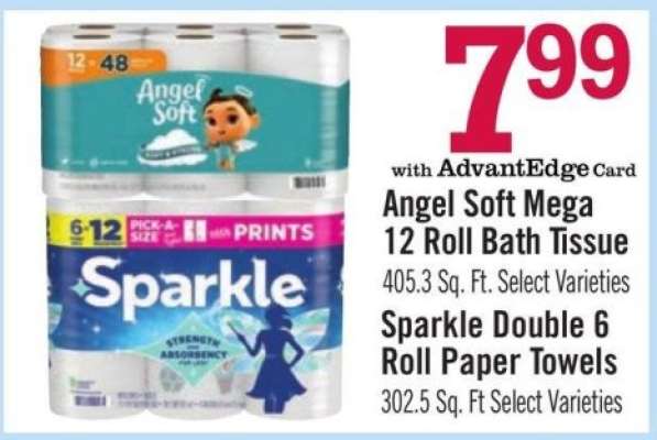 Angel Soft Mega 12 Roll Bath Tissue