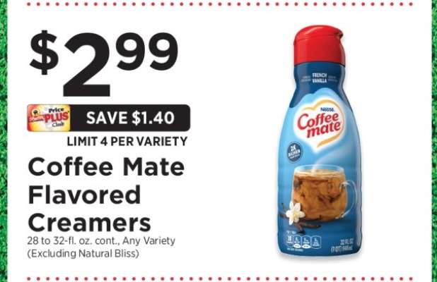 Coffee Mate Flavored Creamers