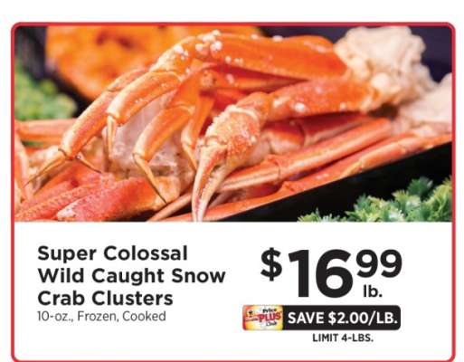 Super Colossal Wild Caught Snow Crab Clusters