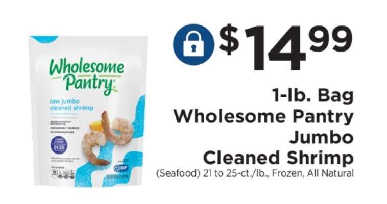 Wholesome Pantry Jumbo Cleaned Shrimp
