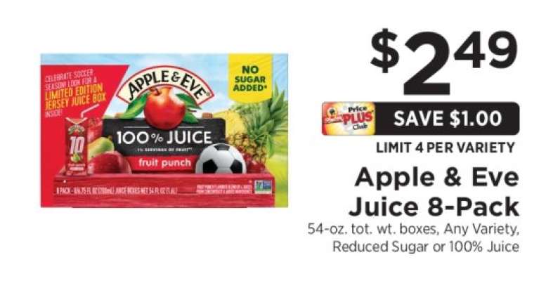 Apple & Eve Juice 8 Pack