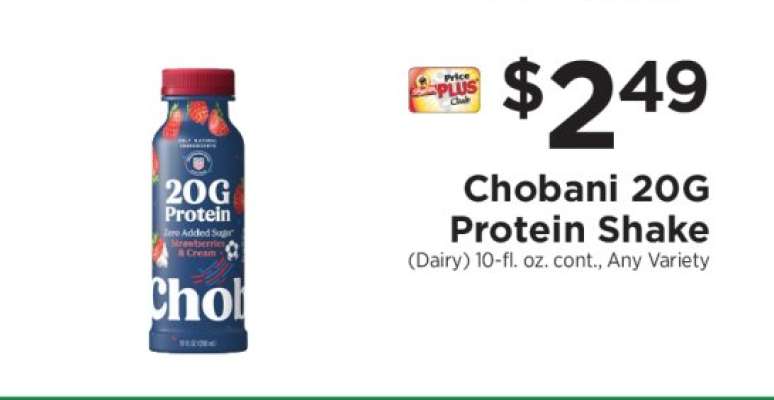 Chobani 20G Protein Shake