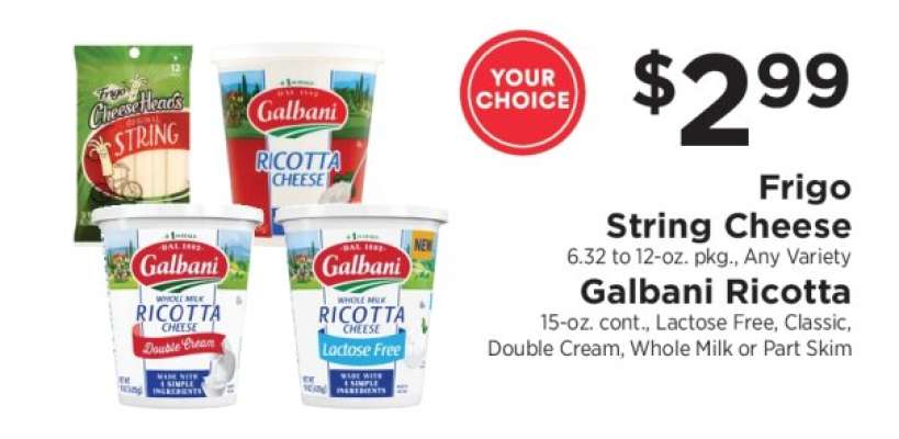 Frigo String Cheese / Galbani Ricotta