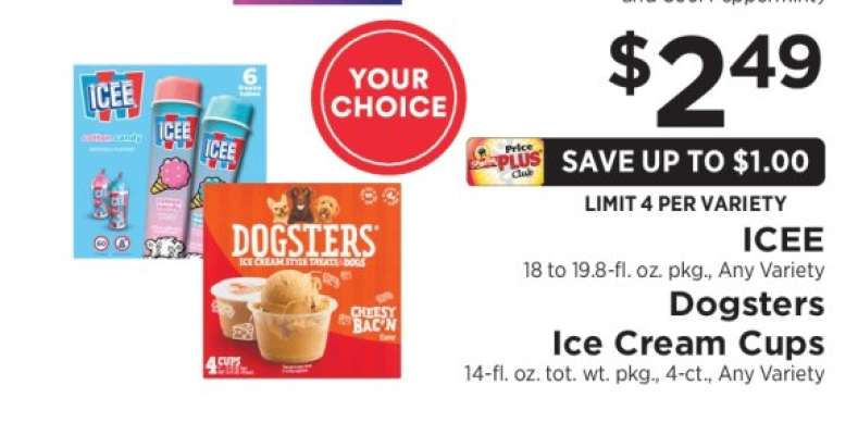 ICEE / Dogsters Ice Cream Cups