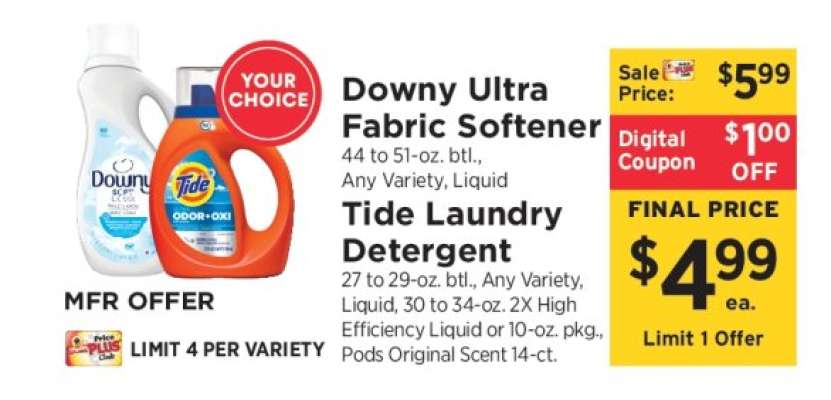 Downy Ultra Fabric Softener / Tide Laundry Detergent