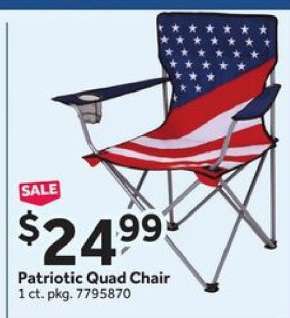 Patriotic Quad Chair