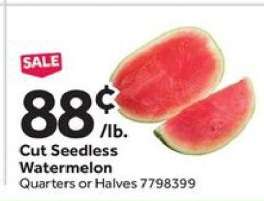 Cut Seedless Watermelon