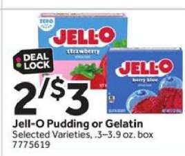 Jell-O Pudding or Gelatin