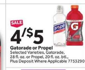 Gatorade or Propel