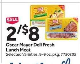 Oscar Mayer Deli Fresh Lunch Meat
