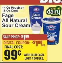 Fage All Natural Sour Cream