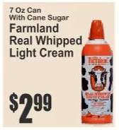 Farmland Real Whipped Light Cream