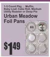 Urban Meadow Foil Pans