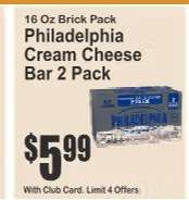 Philadelphia Cream Cheese Bar 2 Pack