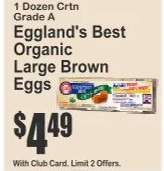 Eggland's Best Organic Large Brown Eggs