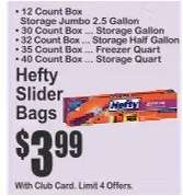 Hefty Slider Bags