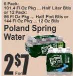 Poland Spring Water