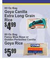 Goya Canilla Extra Long Grain Rice