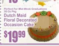 Dutch Maid Floral Decorated Occasion Cake