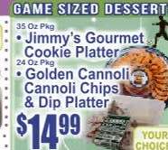 Golden Cannoli Cannoli Chips & Dip Platter